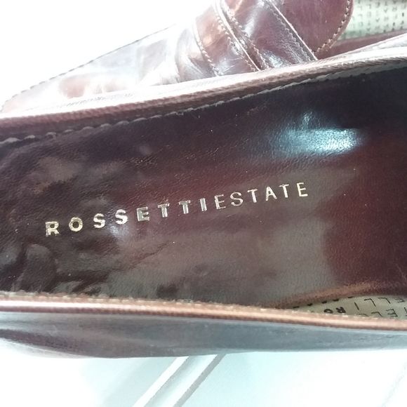 Fratelli Rossetti Estate Loafers Dress Shoe Apron Toe Brown Leather Italy Made - Picture 11 of 12